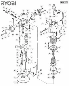 Buy A Ryobi R502I Spare part or Replacement part for Your Routers and Fix Your Machine Today